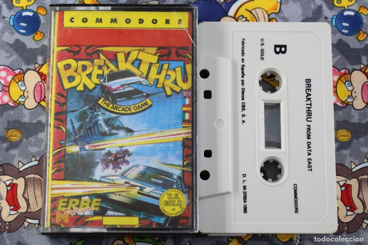Videojuegos y consolas: COMMODORE 64K CINTA ERBE BREAKTHRU EN ESPA&Ntilde;OL - Foto 1