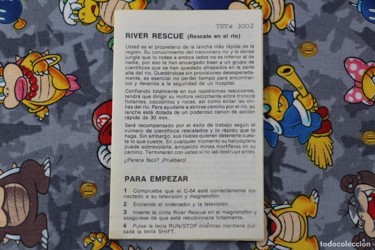 Videojuegos y consolas: COMMODORE 64K CINTA COMPULOGICAL RIVER RESCUE EN ESPA&Ntilde;OL - Foto 3