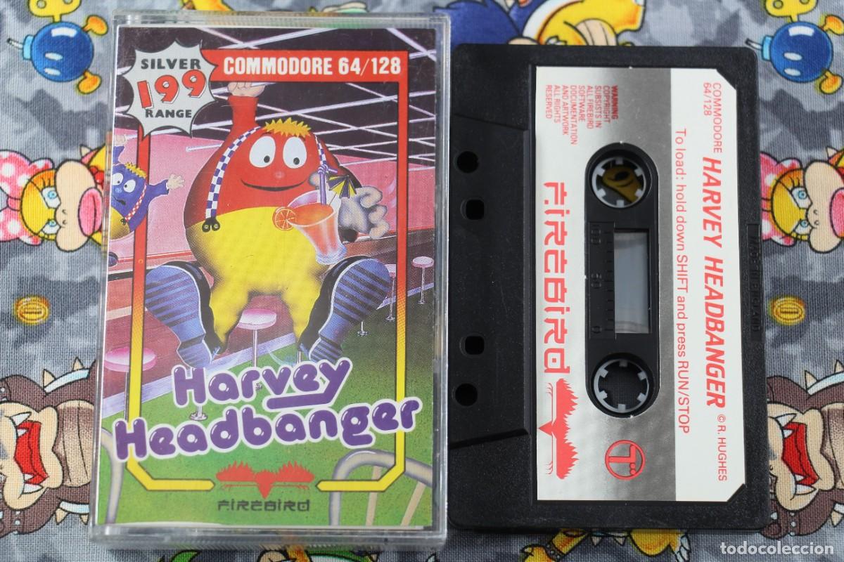 Videojuegos y consolas: COMMODORE 64K 128K CINTA HARVEY HEADBANGER EN ESPA&Ntilde;OL - Foto 1