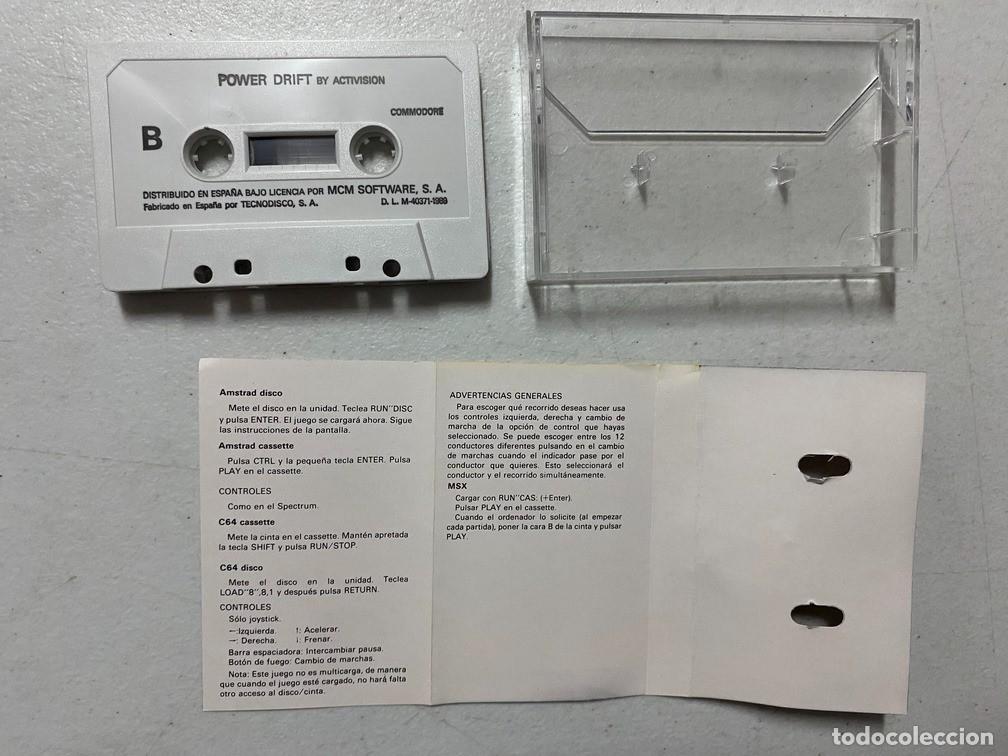 Videojuegos y consolas: POWER DRIFT - VIDEOJUEGO COMMODORE CASSETTE - Foto 4