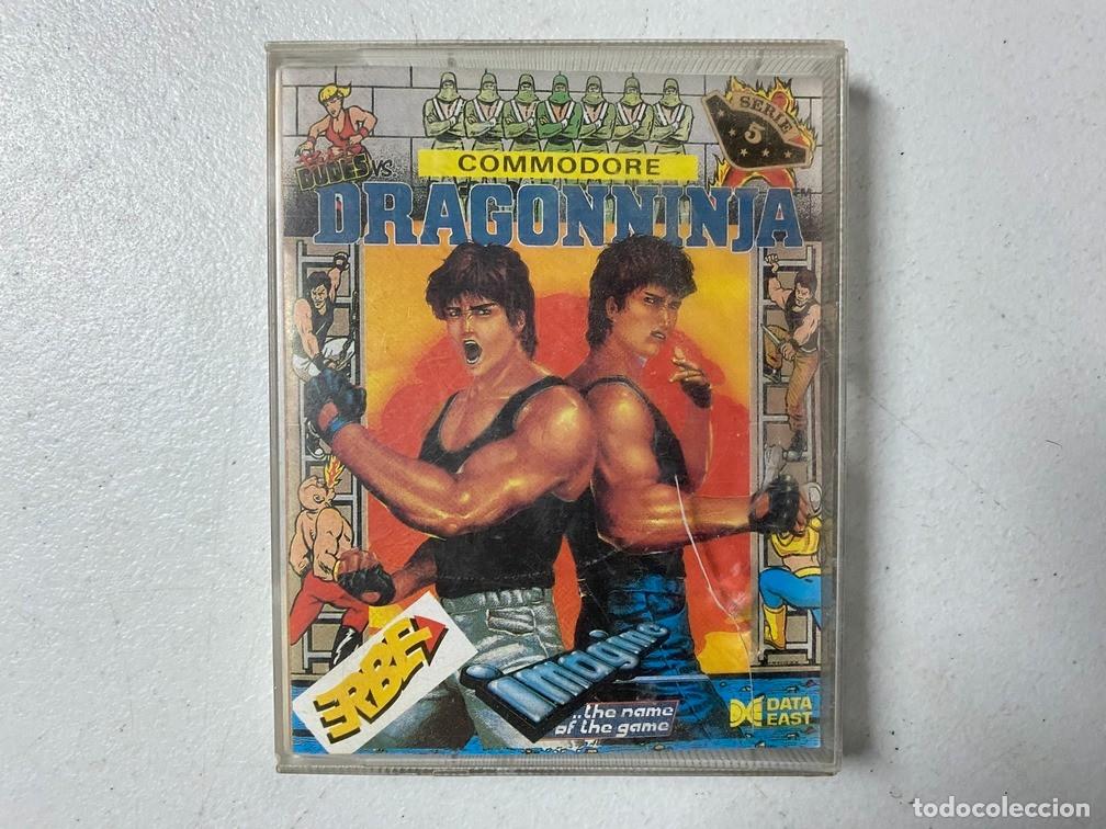 Videojuegos y consolas: DRAGON NINJA - VIDEOJUEGO COMMODORE CASSETTE - Foto 1