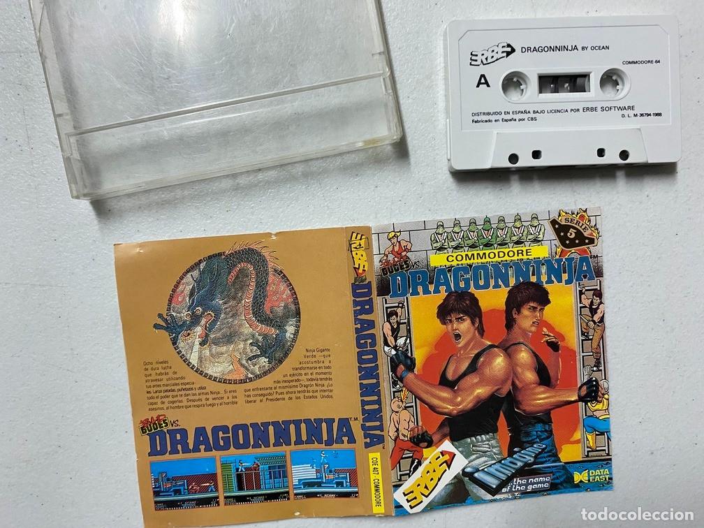 Videojuegos y consolas: DRAGON NINJA - VIDEOJUEGO COMMODORE CASSETTE - Foto 3
