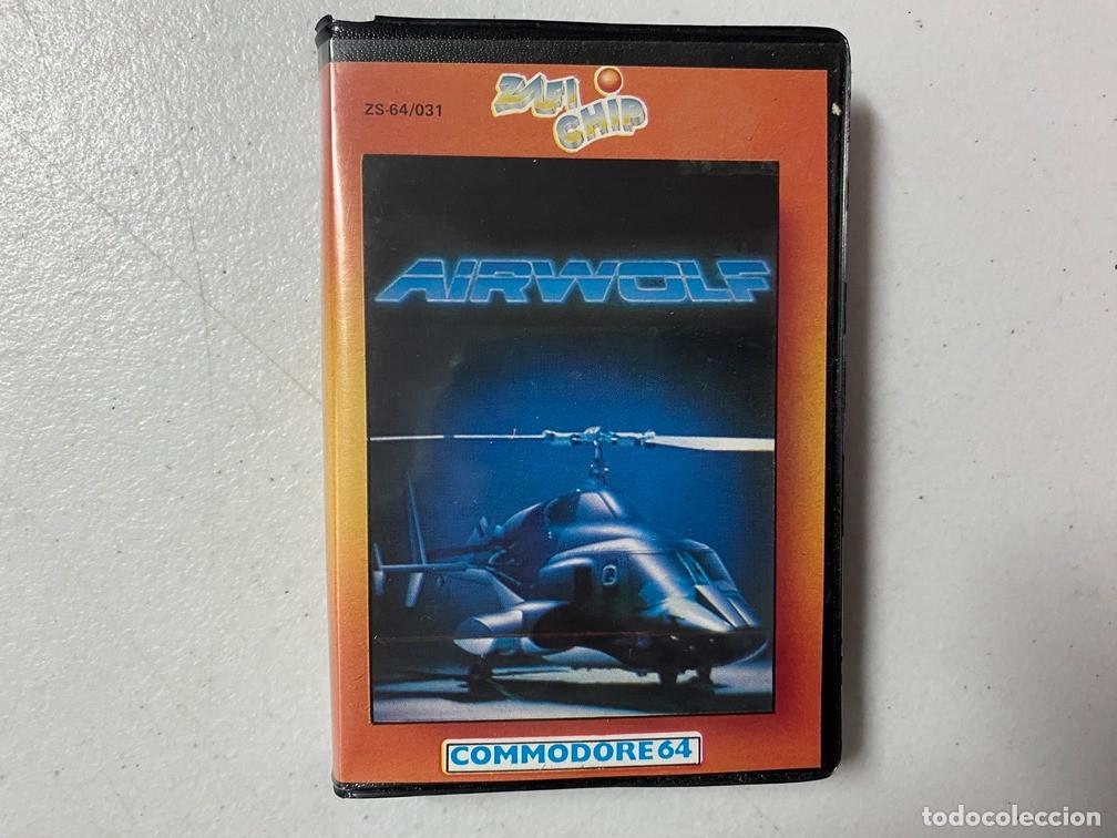 Videojuegos y consolas: AIRWOLF - VIDEOJUEGO COMMODORE CASSETTE - Foto 1