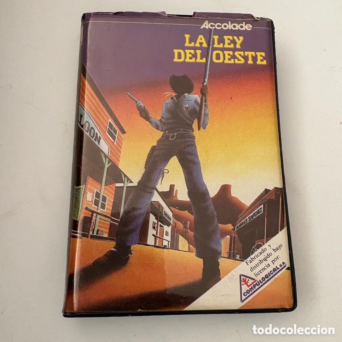 Videojuegos y consolas: Juego de ordenador commodore 64 la ley del oeste - Foto 1