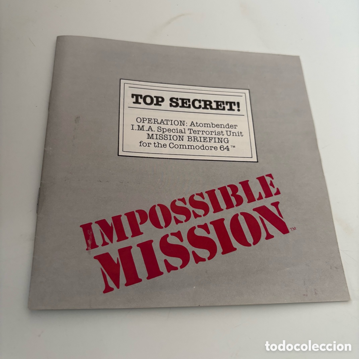 Videojuegos y consolas: Manual de instrucciones del juego impossible Mission commodore 64 - Foto 1