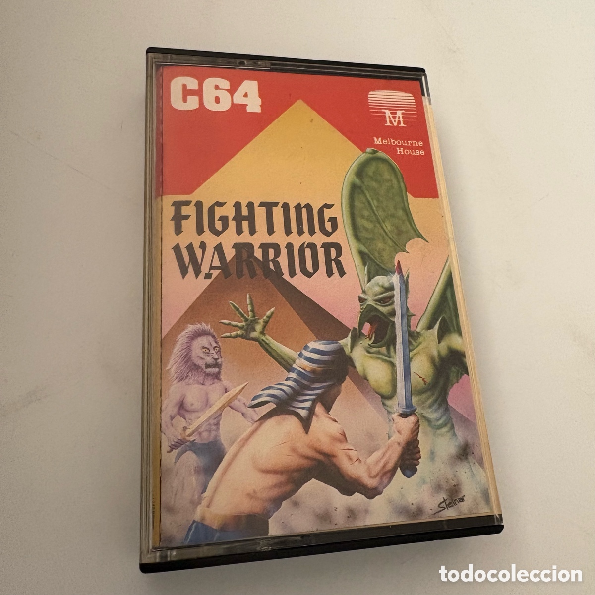 Videojuegos y consolas: Juego de ordenador commodore 64 fighting warrior - Foto 1
