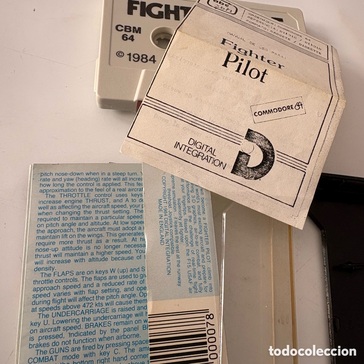 Videojuegos y consolas: Juego de ordenador commodore 64 fighter pilot - Foto 2