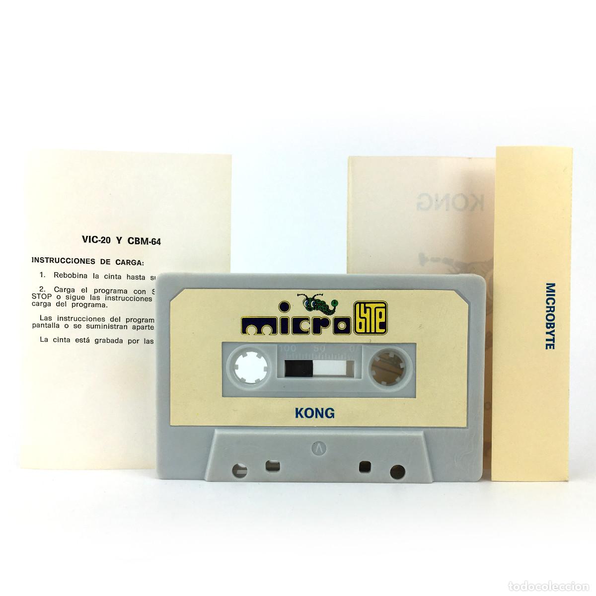 Videojuegos y consolas: KONG MICRO BYTE JUEGO COMPLETO CON INSTRUCCIONES MICROBYTE KONGO KING CBM COMMODORE 64 C64 CASSETTE - Foto 2