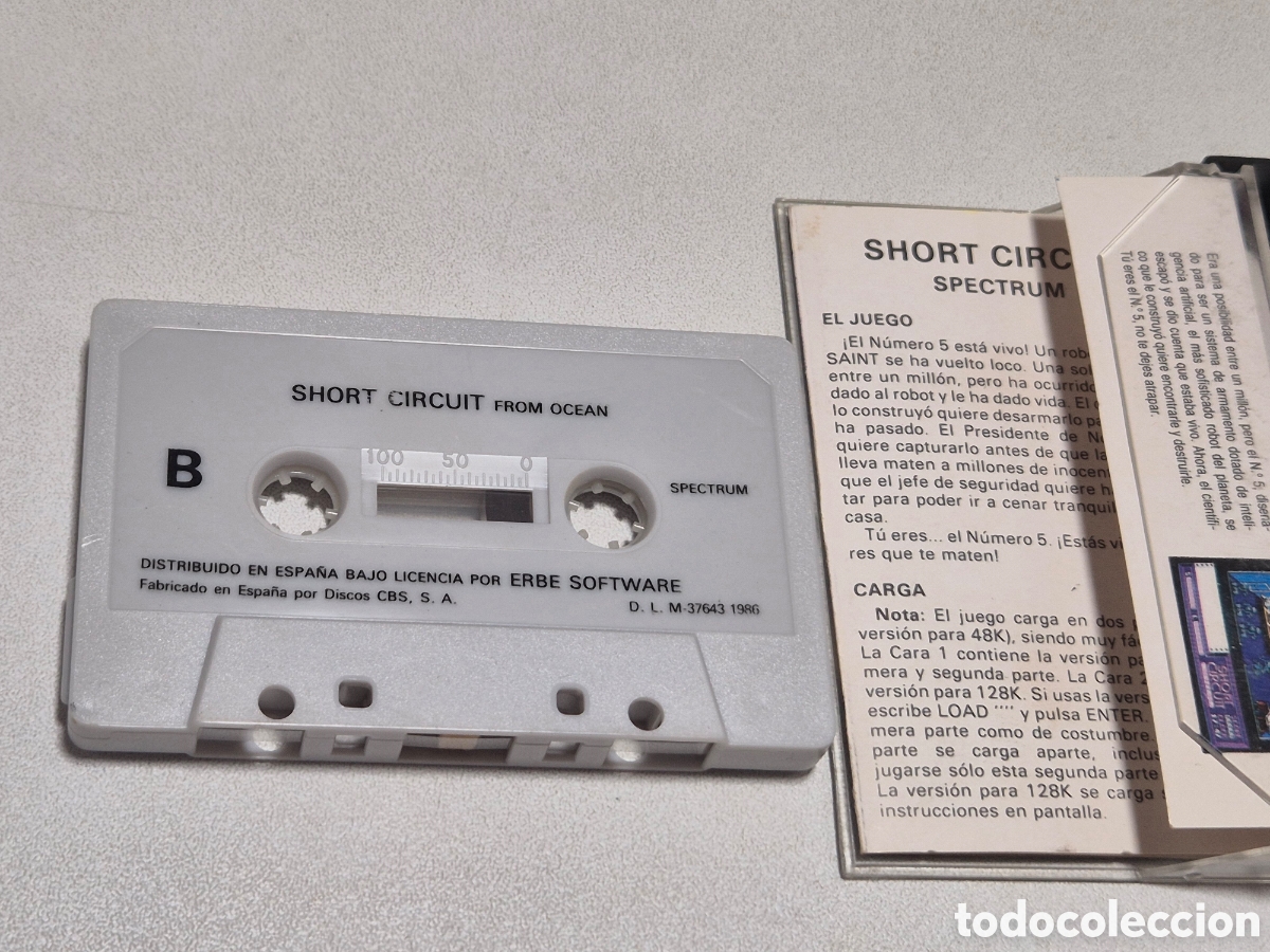 Videojuegos y consolas: Short Circuit . Cortocircuito. Spectrum. Erbe , Ocean - Foto 3