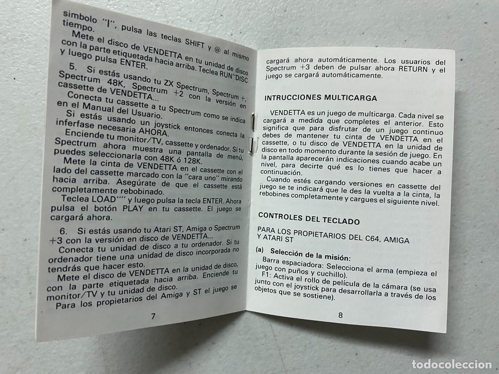 Videojuegos y consolas: VENDETTA - VIDEOJUEGO COMMODORE - Foto 7