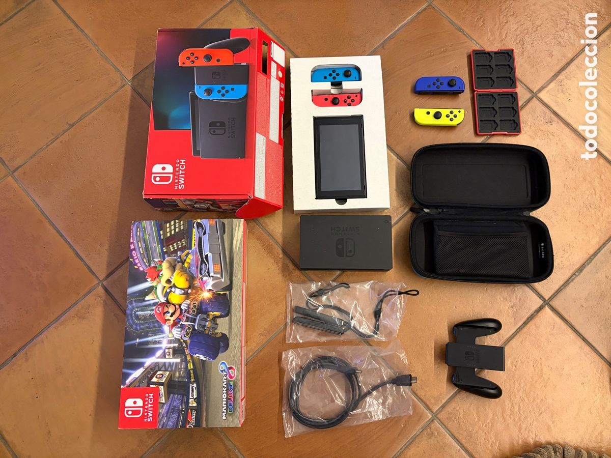 Videojuegos y Consolas: Nintendo switch mario kart en caja completa