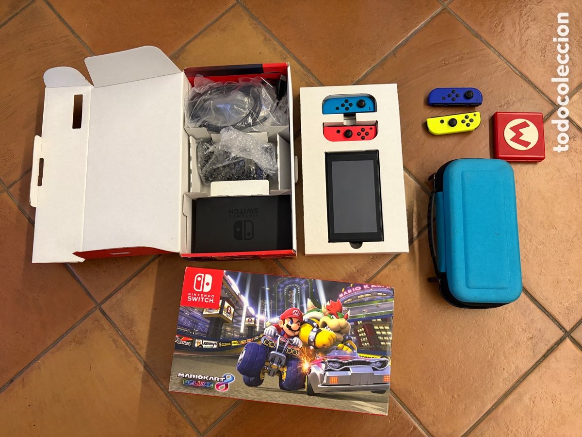 Videojuegos y Consolas: Nintendo switch mario kart en caja completa