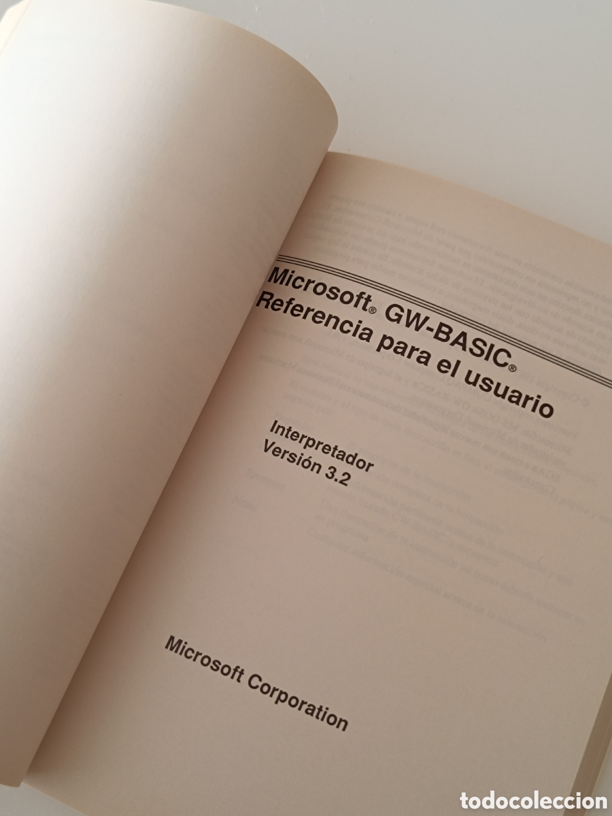 Videojuegos y consolas: Pc Commodore manual GW-Basic espa&ntilde;ol 1987 - Foto 2
