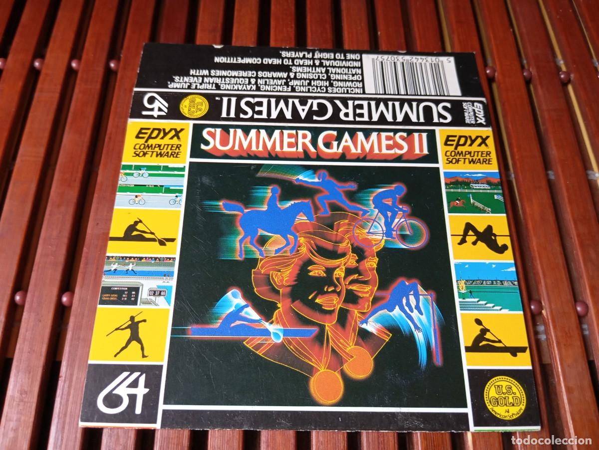 Videojuegos y Consolas: Car&aacute;tula Cover Summer Games II Epyx Commodore 64 1985