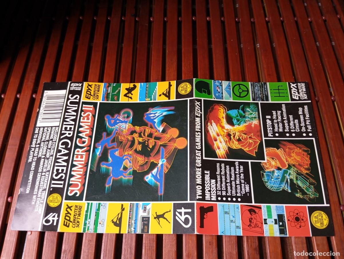 Videojuegos y Consolas: Car&aacute;tula Cover Summer Games II Epyx Commodore 64 1985
