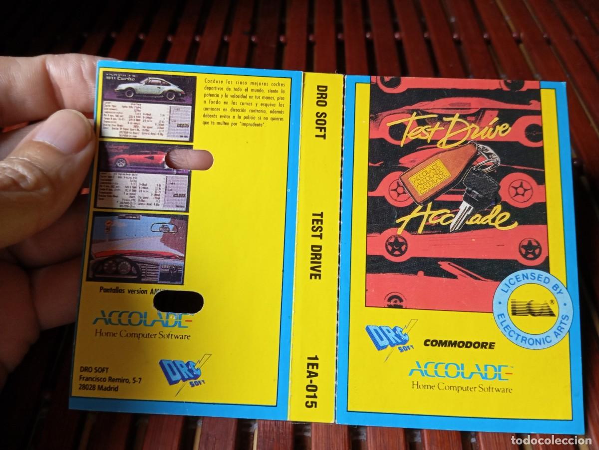 Videojuegos y consolas: Car&aacute;tula Cover Test Drive Accolade Commodore 64 Cassette 1987 - Foto 7