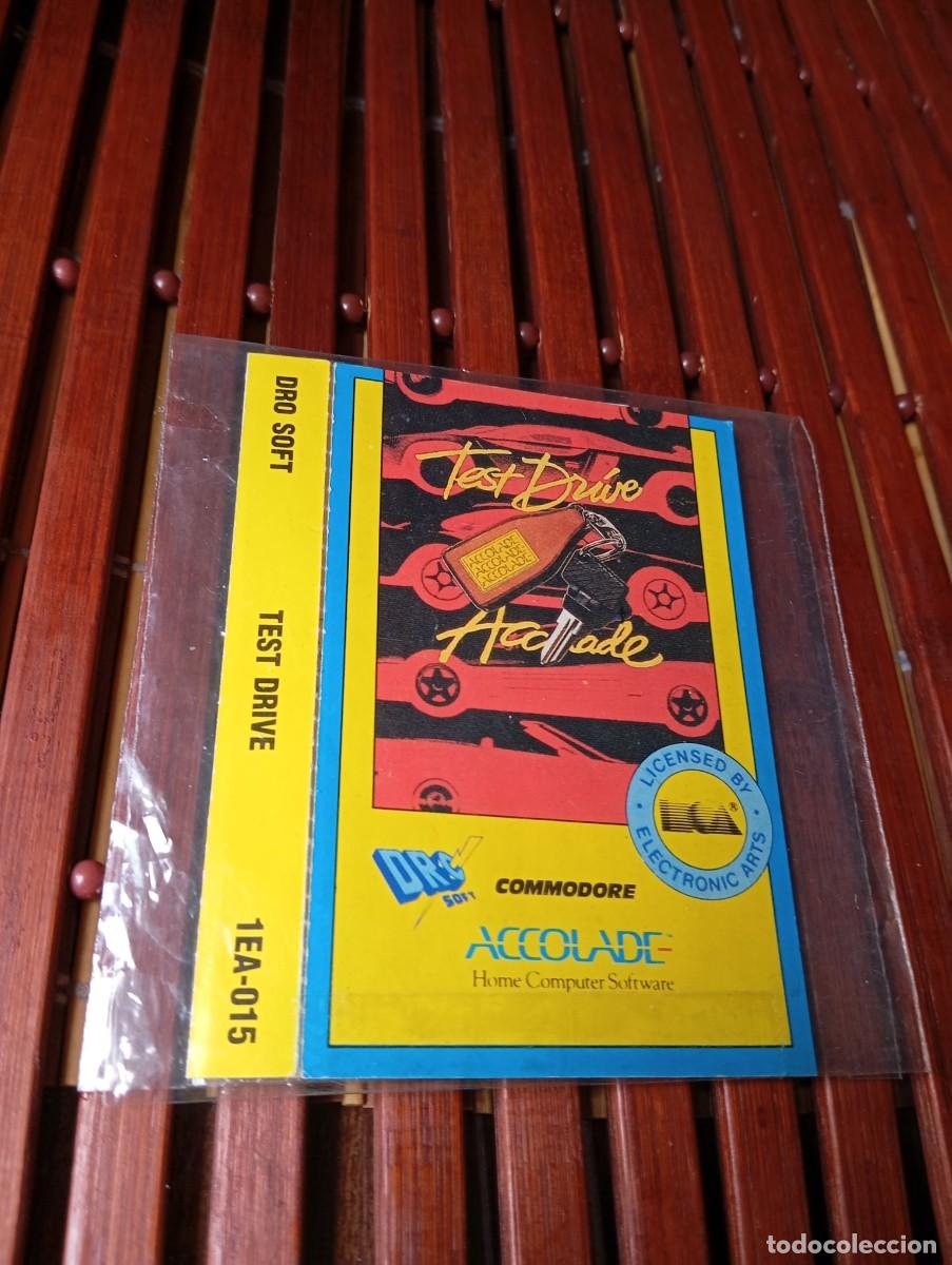 Videojuegos y consolas: Car&aacute;tula Cover Test Drive Accolade Commodore 64 Cassette 1987 - Foto 10