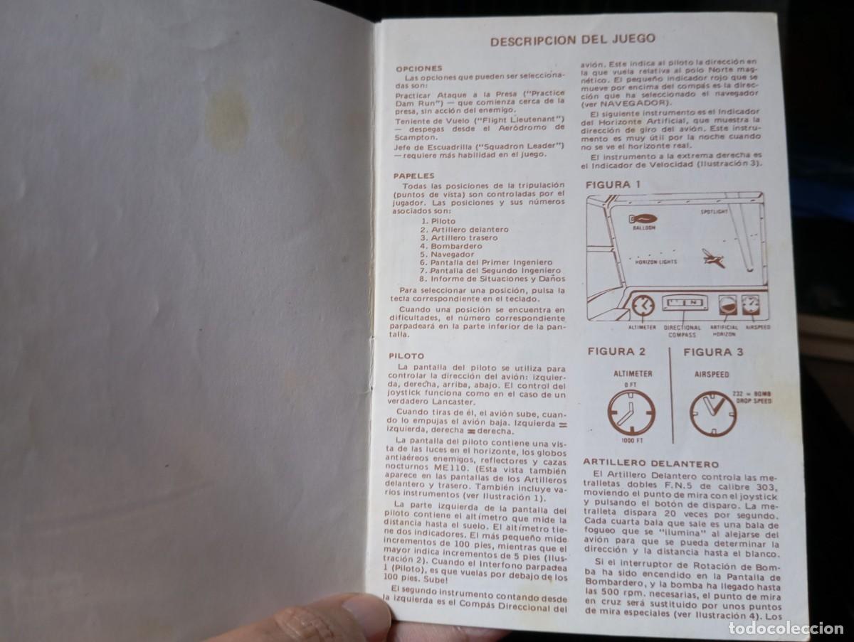 Videojuegos y consolas: Manual de Instrucciones The Dam Busters 1985 Espa&ntilde;ol - Foto 5
