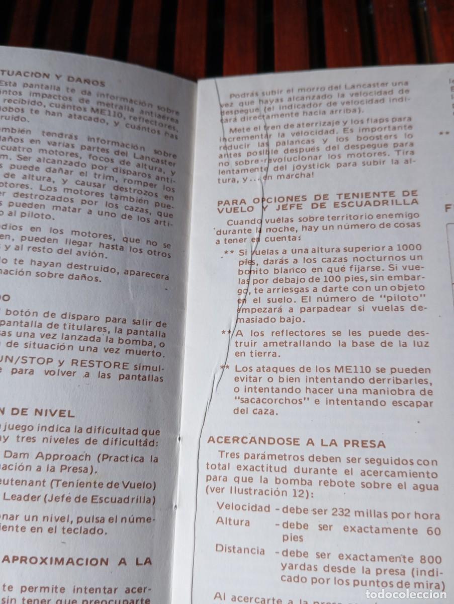 Videojuegos y consolas: Manual de Instrucciones The Dam Busters 1985 Espa&ntilde;ol - Foto 7