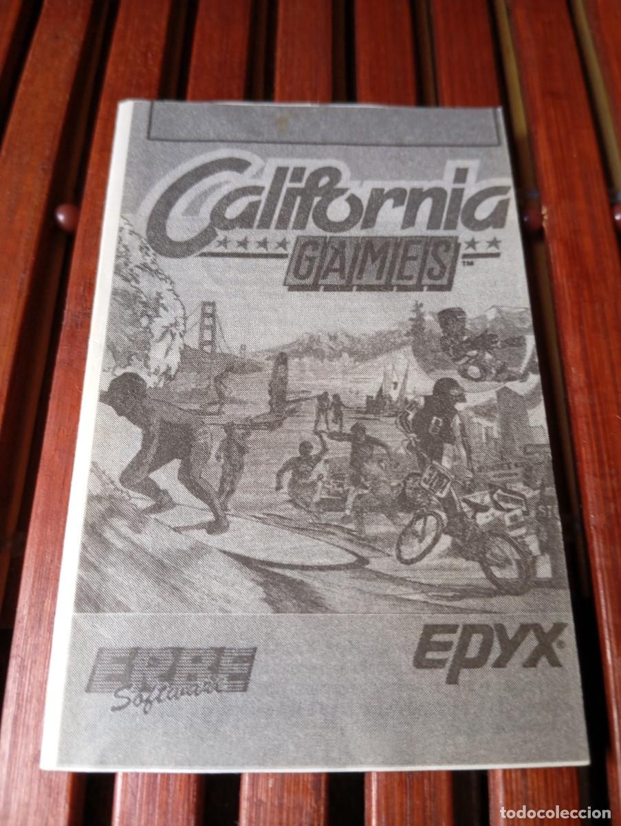Videojuegos y Consolas: Manual Instrucciones California Games Commodore 64 Epyx 1987
