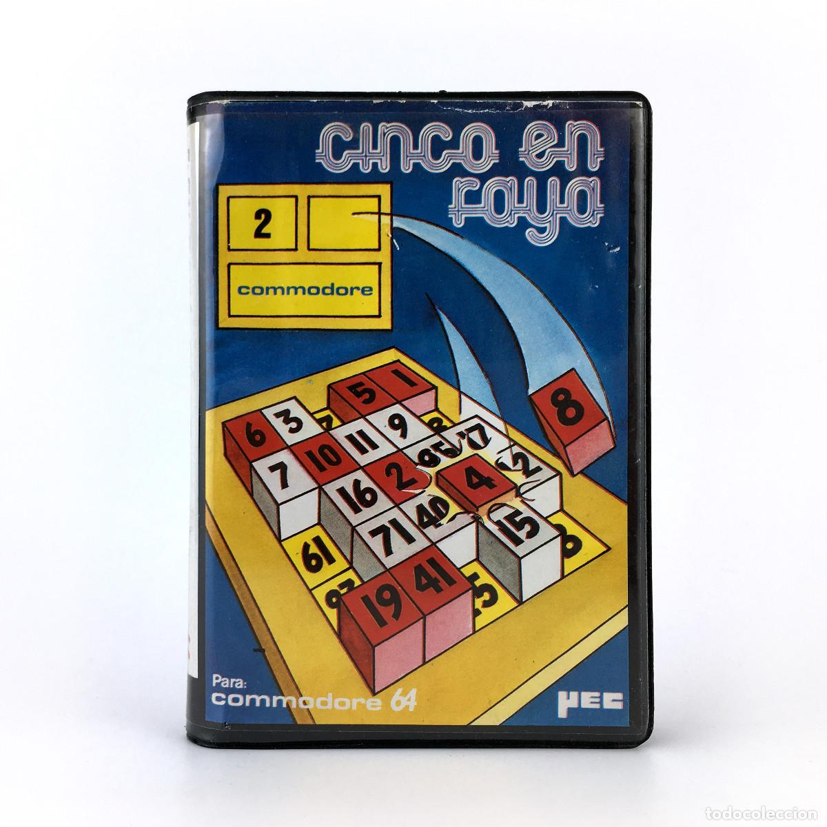 Videojuegos y Consolas: CINCO EN RAYA ESTUCHE MEC MICRO ELECTRONICA Y CONTROL ESPA&Ntilde;A 1985 CBM COMMODORE 64 128 C64 CASSETTE