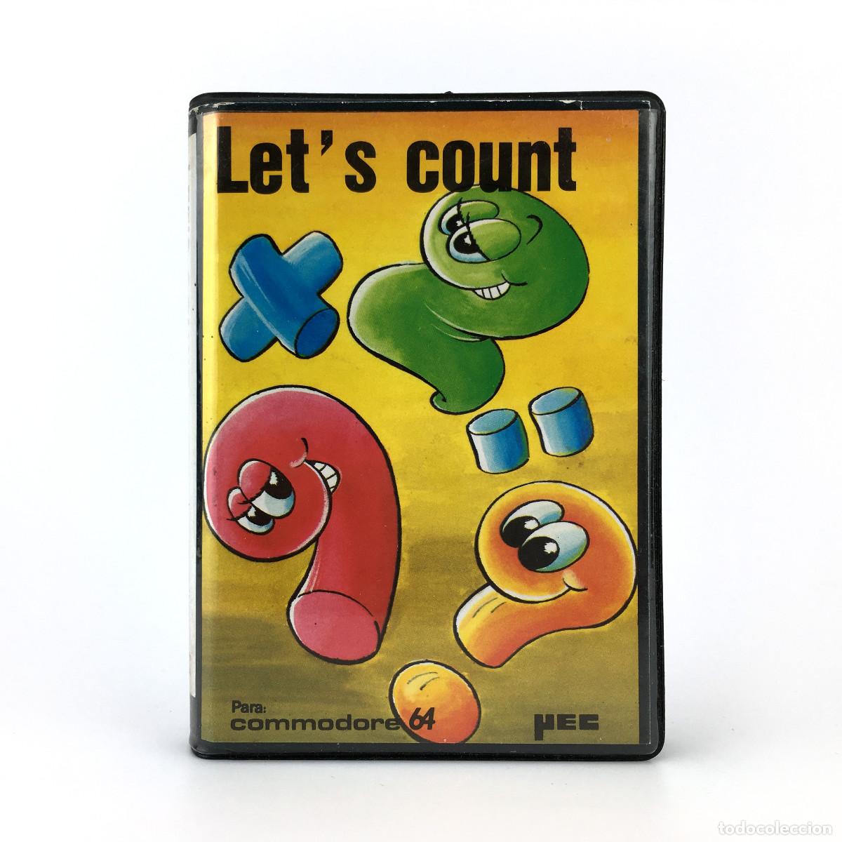 Videojuegos y Consolas: LET&acute;S COUNT ESTUCHE MEC MICRO ELECTRONICA Y CONTROL ESPA&Ntilde;A 1985 JUEGO COMMODORE 64 128 C64 CASSETTE