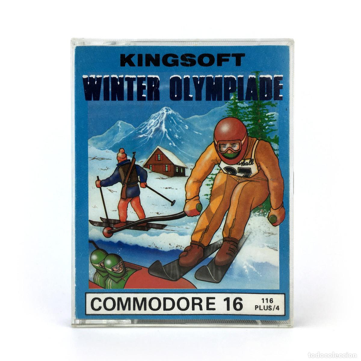 Videojuegos y Consolas: WINTER OLYMPIADE + BONGO CONSTRUCTION SET DEPORTES SKI JUEGO CINTA COMMODORE 16 116 PLUS/4 CASSETTE