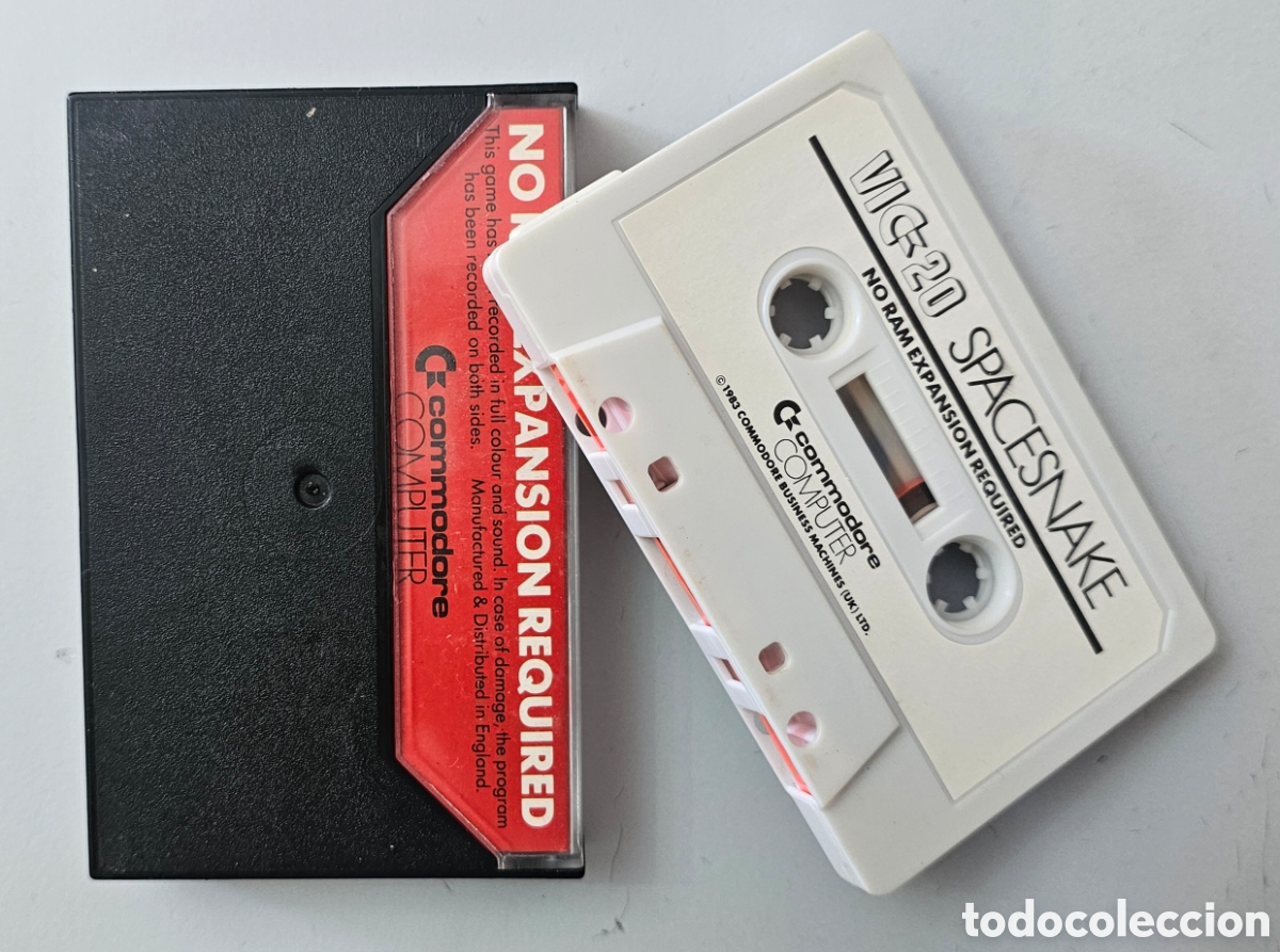 Videojuegos y consolas: CASSETTE VIC-20 SPACESNAKE Commodore Game UK 1983 - Foto 2