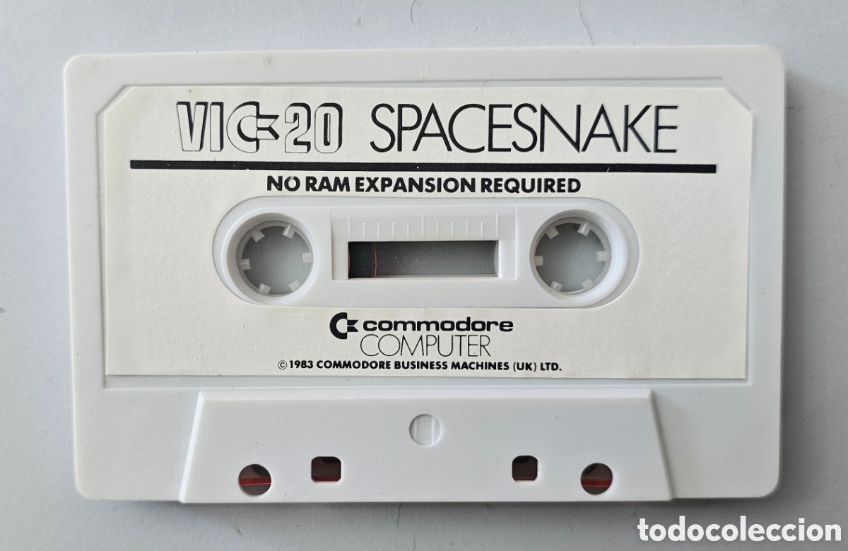 Videojuegos y consolas: CASSETTE VIC-20 SPACESNAKE Commodore Game UK 1983 - Foto 4