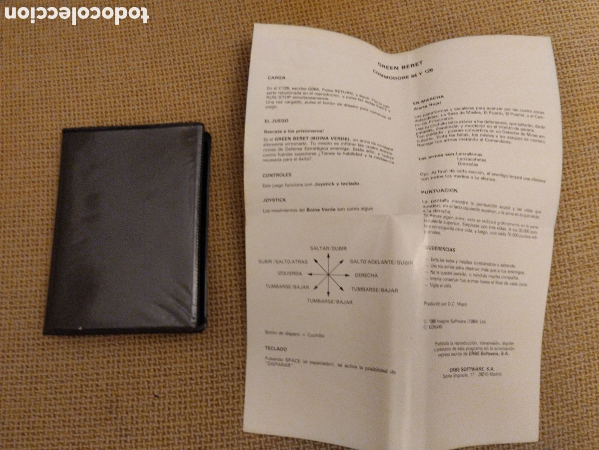 Videojuegos y consolas: Juego Commodore Green Beret - Foto 6