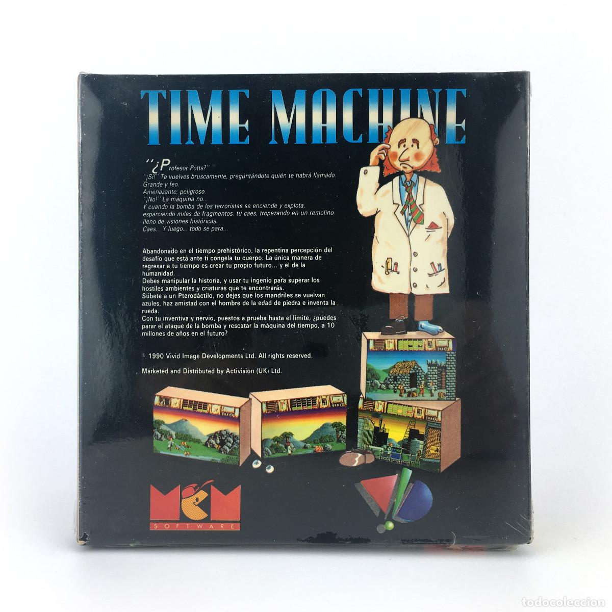 Videojuegos y consolas: TIME MACHINE PRECINTADO MCM SOFTWARE ESPA&Ntilde;A ACTIVISION 1990 JUEGO PROFESOR COMMODORE 64 C64 CASSETTE - Foto 2