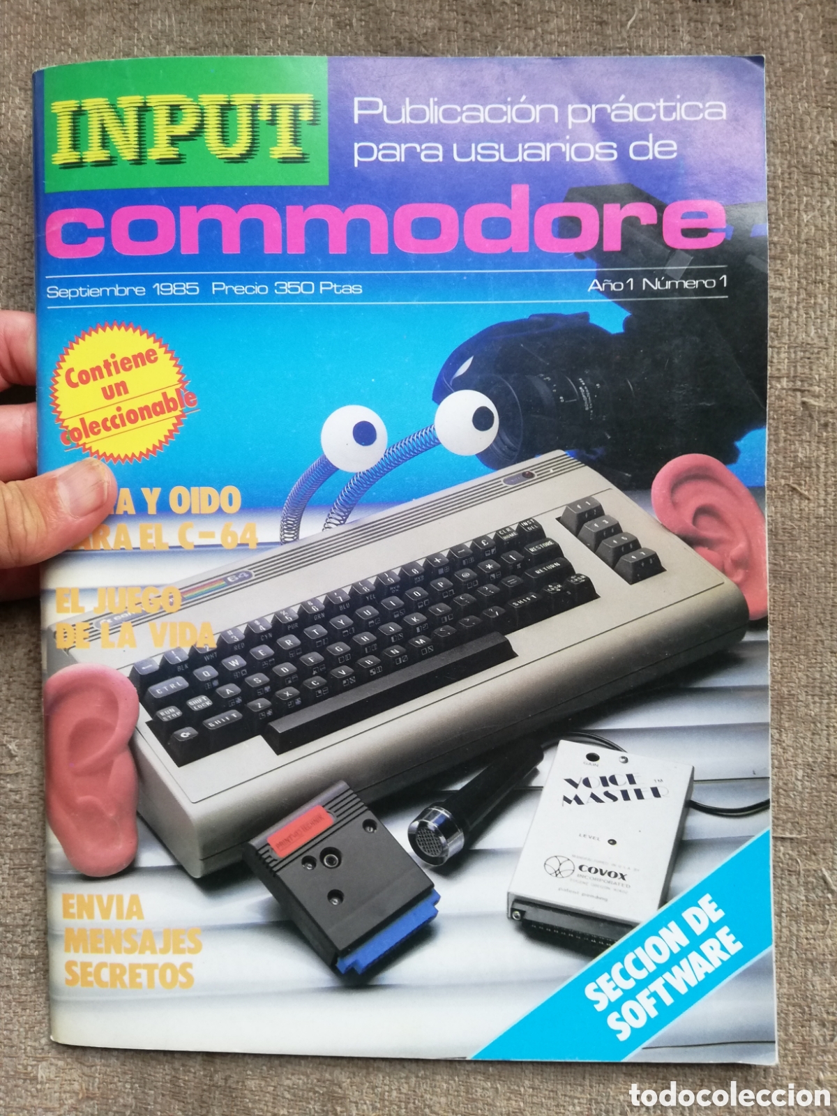 Jeux Vid&eacute;o et Consoles: Revista Input Commodore n&uacute;mero 1. Incluye poster grande y coleccionable de juegos