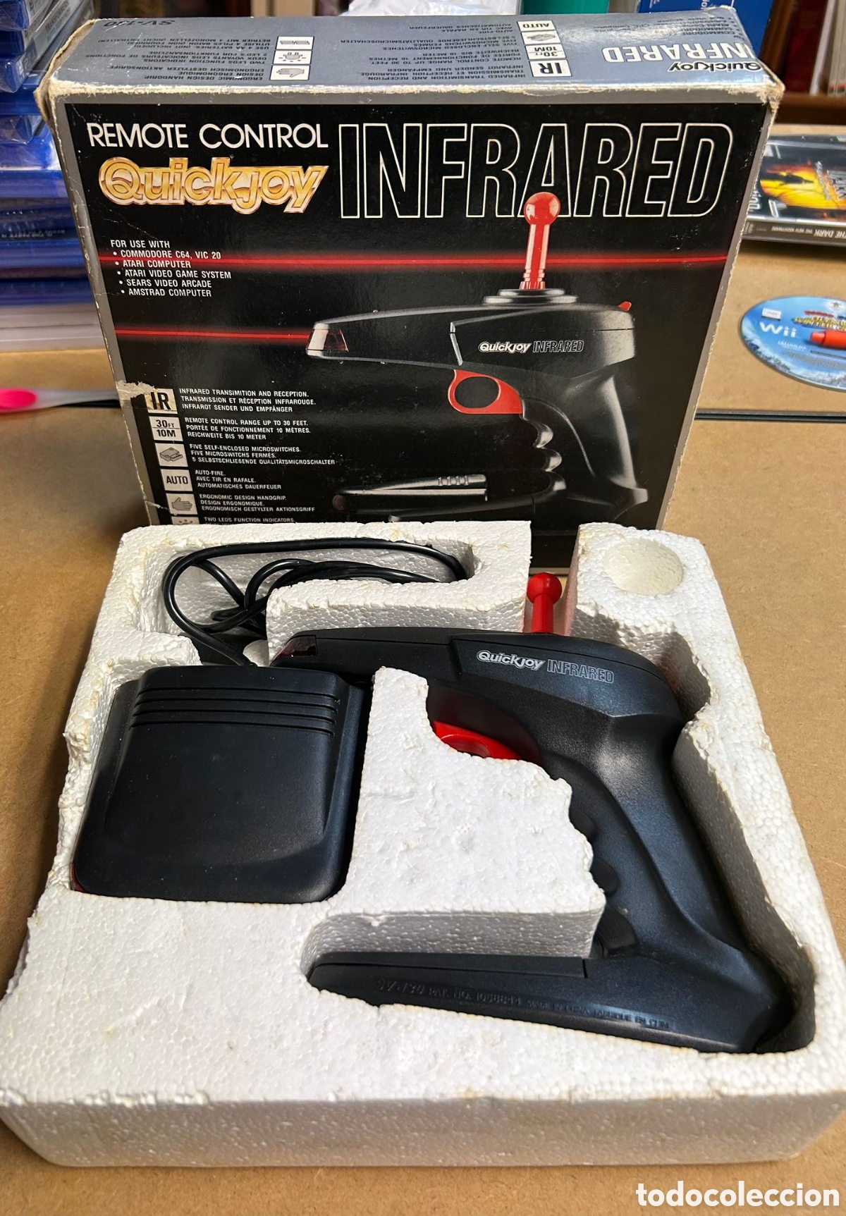 Videojuegos y consolas: Pistola quickjoy infrared sv -130 nueva commodore amiga