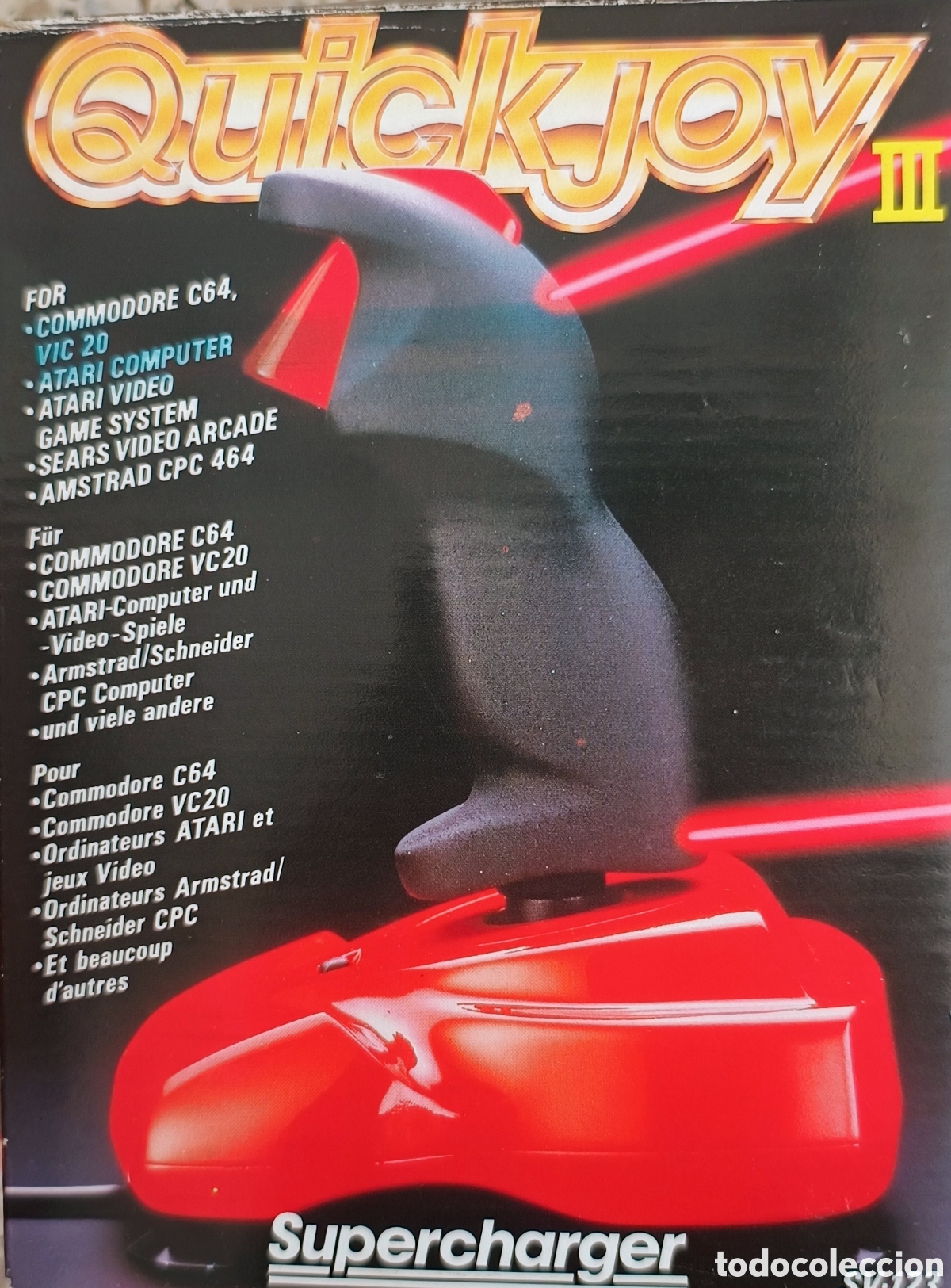 Videojuegos y consolas: Quickjoy III Supercharger Commodore 64 (9 Pin) Joystick Amstrad Atari