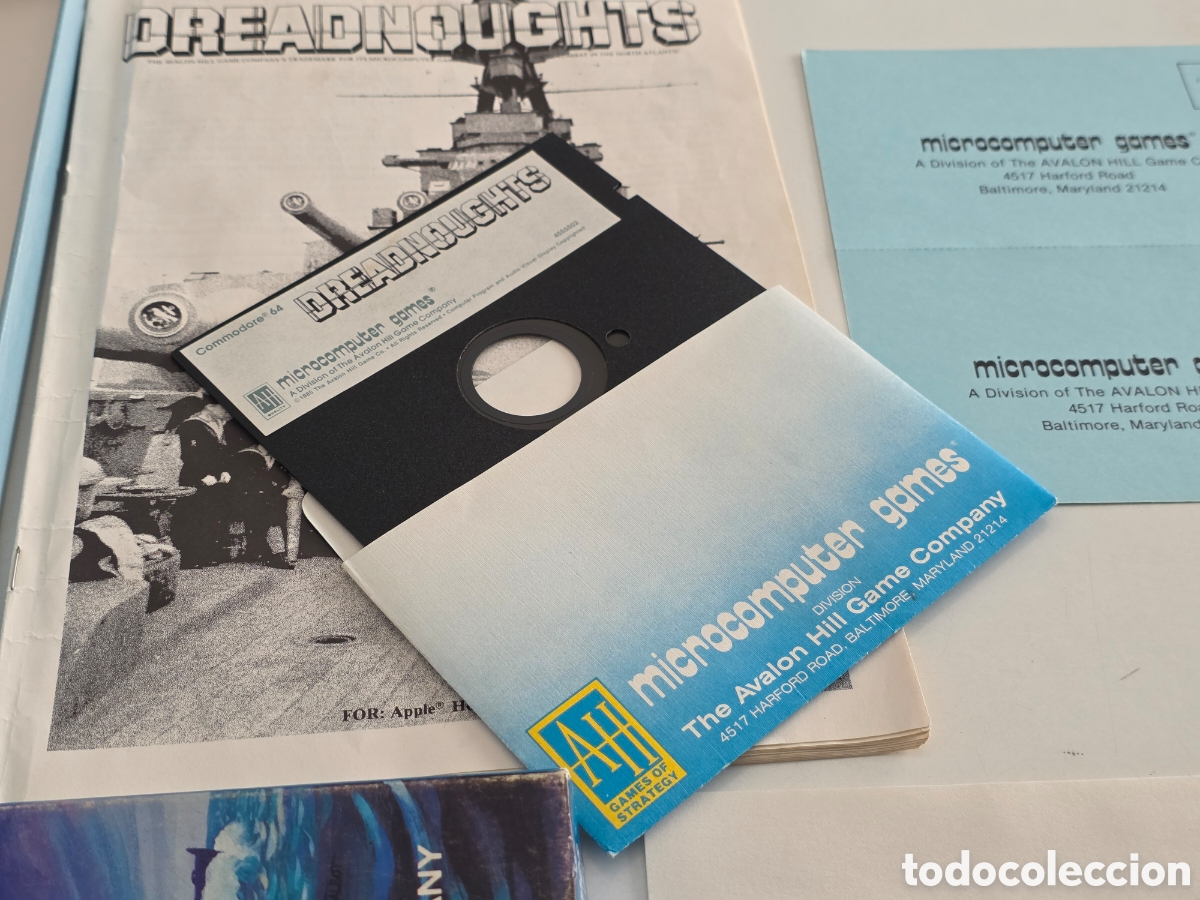 Videojuegos y consolas: Dreadnoughts Commodore 64 Avalon Hill 1985 - Foto 3