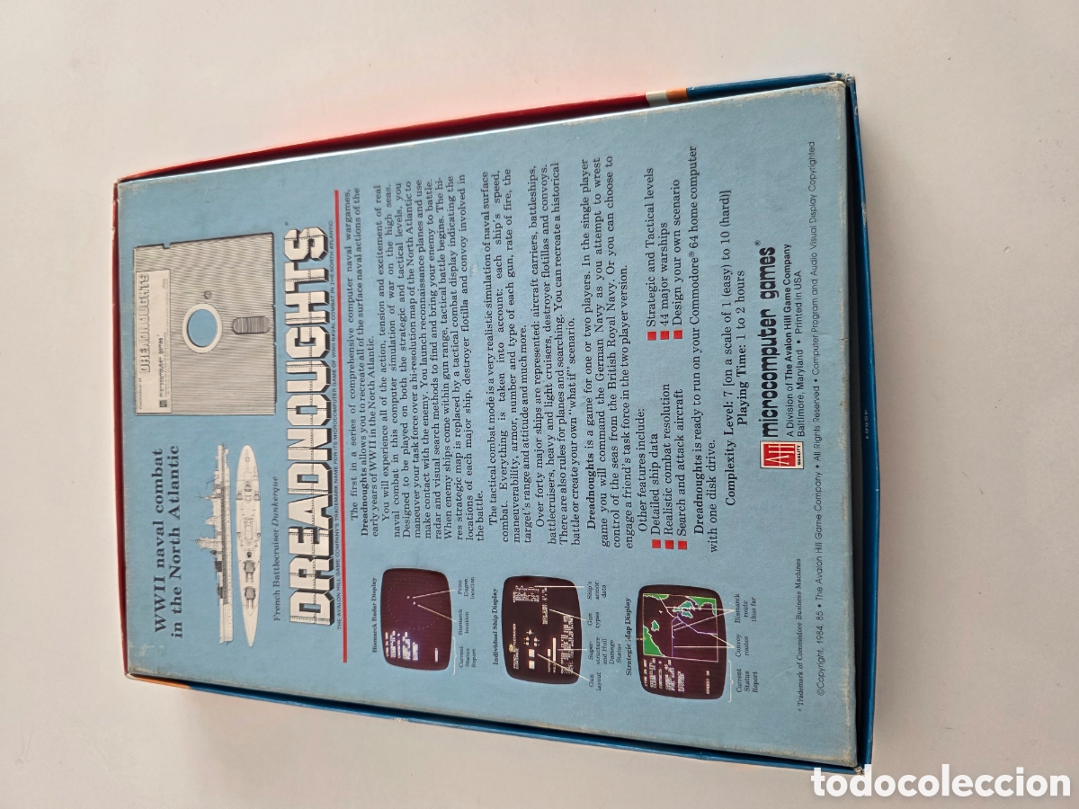 Videojuegos y consolas: Dreadnoughts Commodore 64 Avalon Hill 1985 - Foto 9