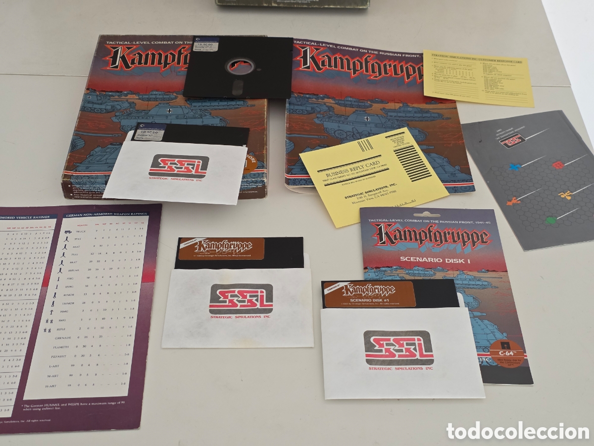Videojuegos y consolas: Kampfgruppe Commodore 64 SSI 1985 - Foto 2