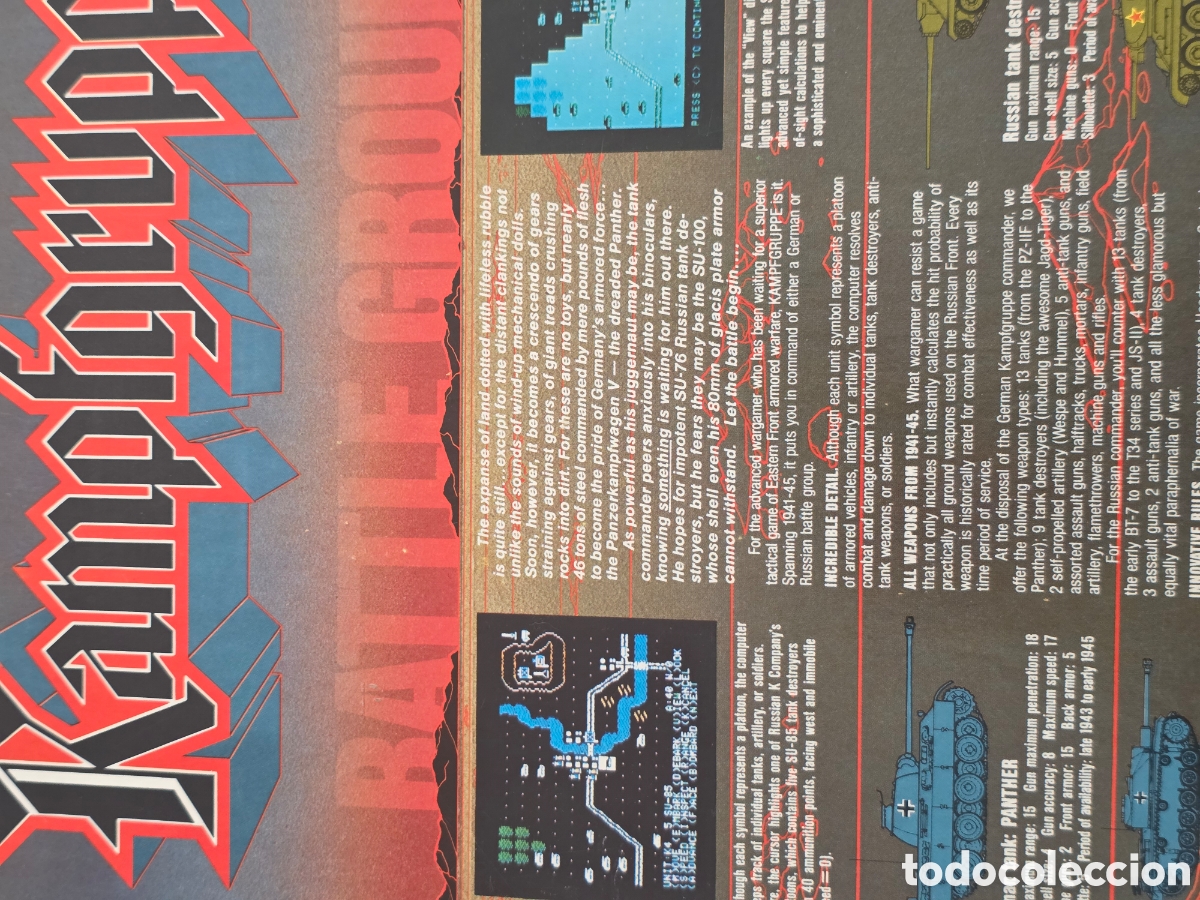 Videojuegos y consolas: Kampfgruppe Commodore 64 SSI 1985 - Foto 14
