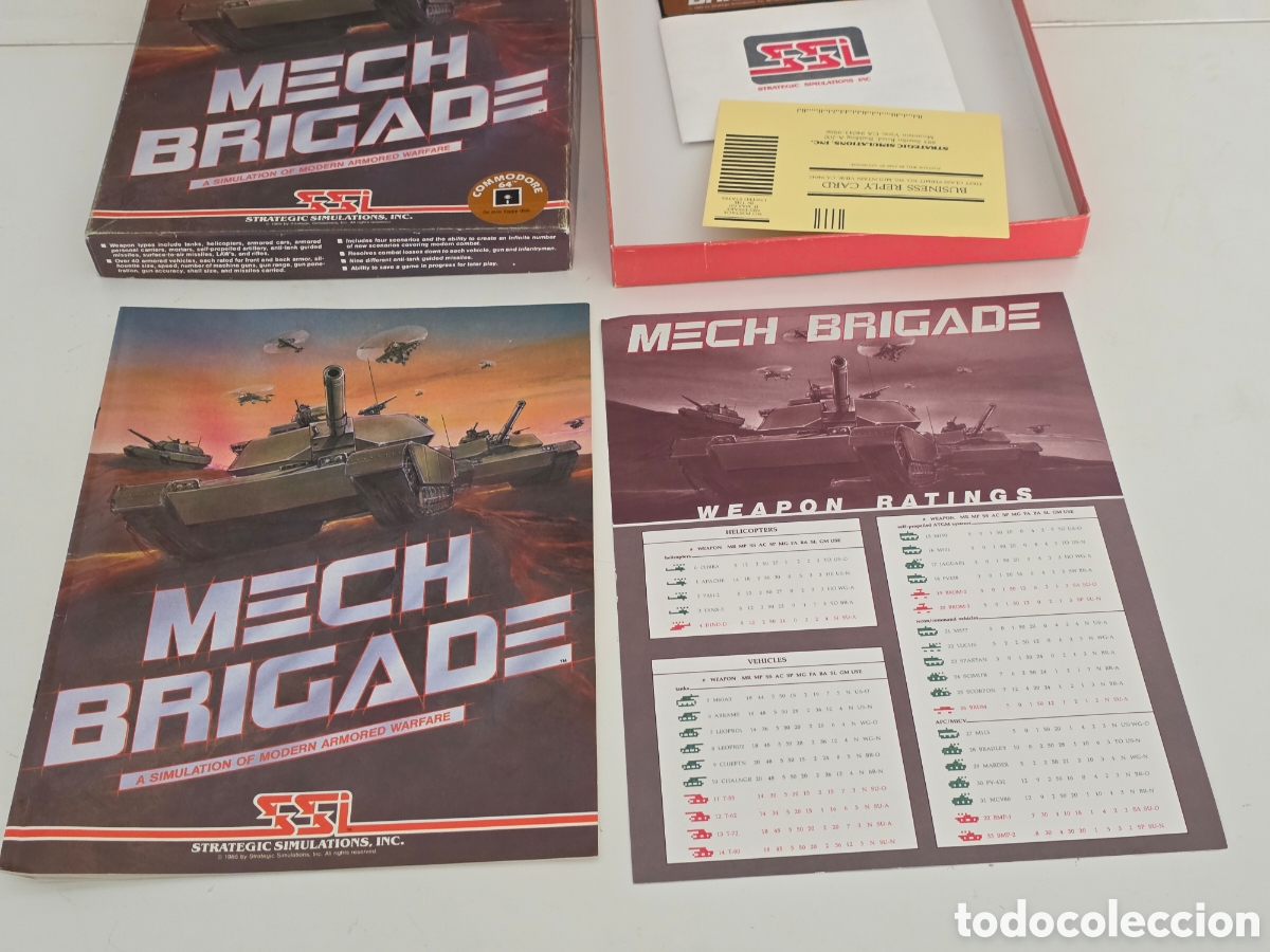 Videojuegos y consolas: Mech Brigade Commodore 64 SSI 1985 - Foto 4