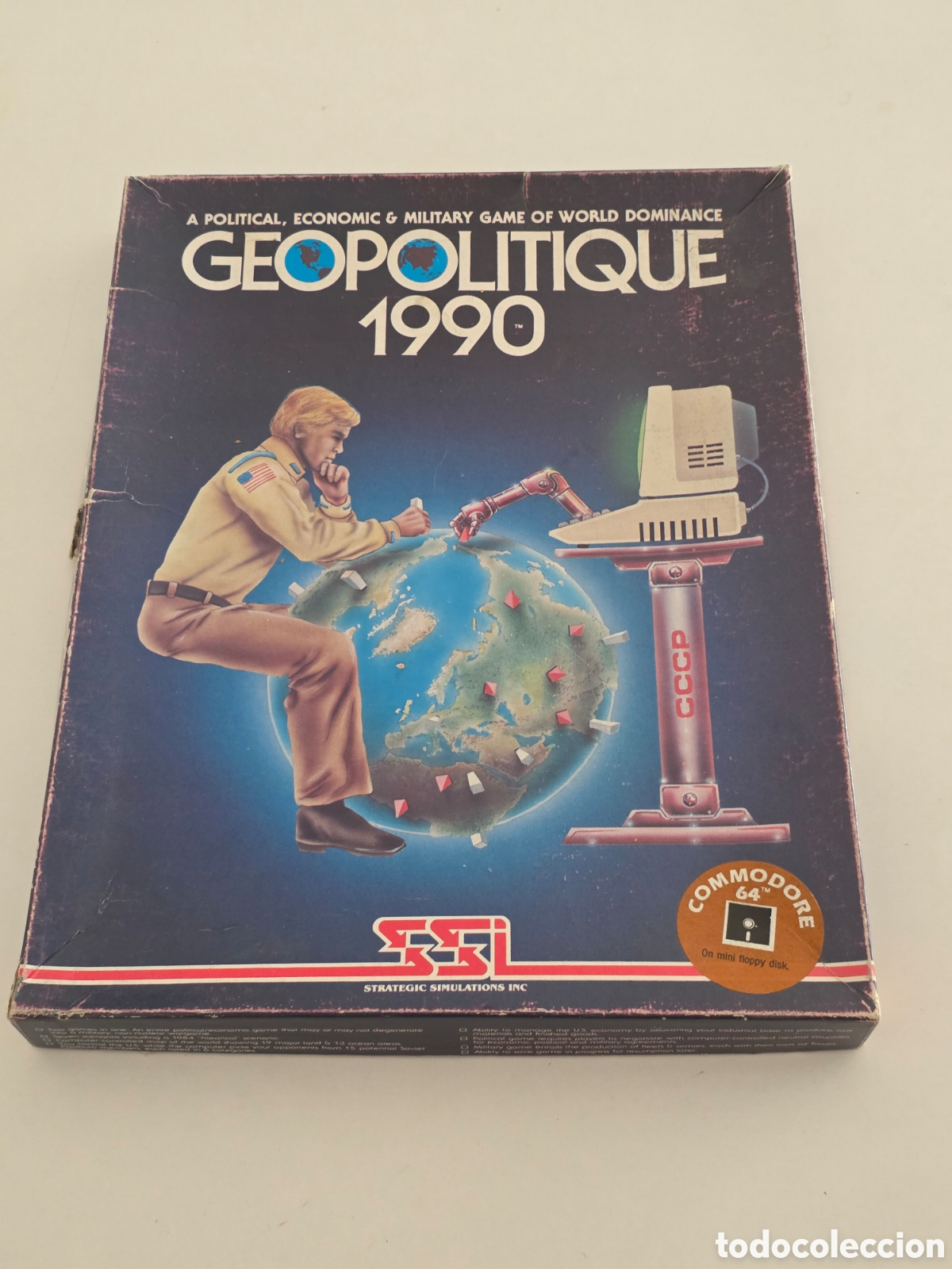 Videojuegos y consolas: Geopolitique 1990 Commodore 64 C64 SSI Big Box 1984