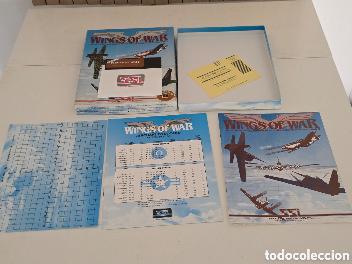Videojuegos y consolas: Wings of War Commodore 64 C64 SSI Big Box 1985 - Foto 6