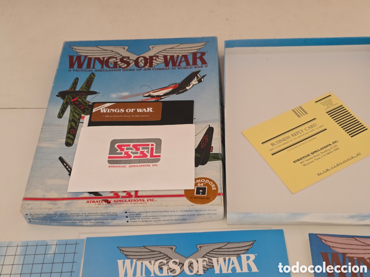 Videojuegos y consolas: Wings of War Commodore 64 C64 SSI Big Box 1985 - Foto 7