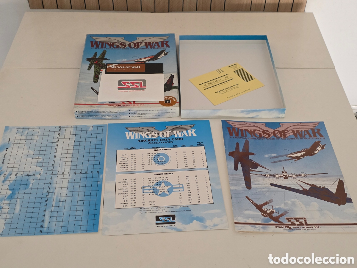 Videojuegos y consolas: Wings of War Commodore 64 C64 SSI Big Box 1985 - Foto 10