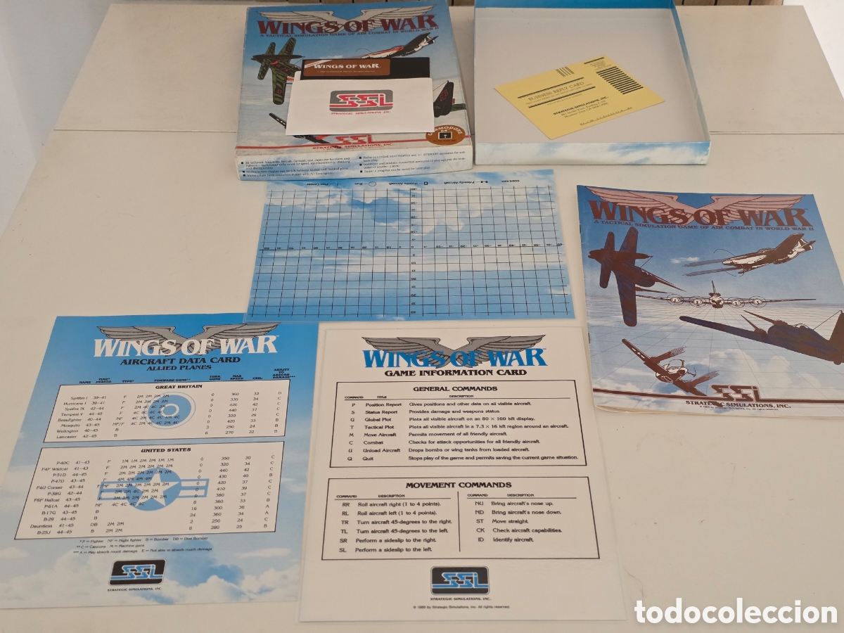 Videojuegos y consolas: Wings of War Commodore 64 C64 SSI Big Box 1985 - Foto 11