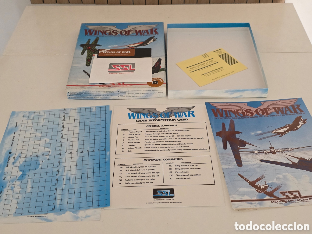 Videojuegos y consolas: Wings of War Commodore 64 C64 SSI Big Box 1985 - Foto 12
