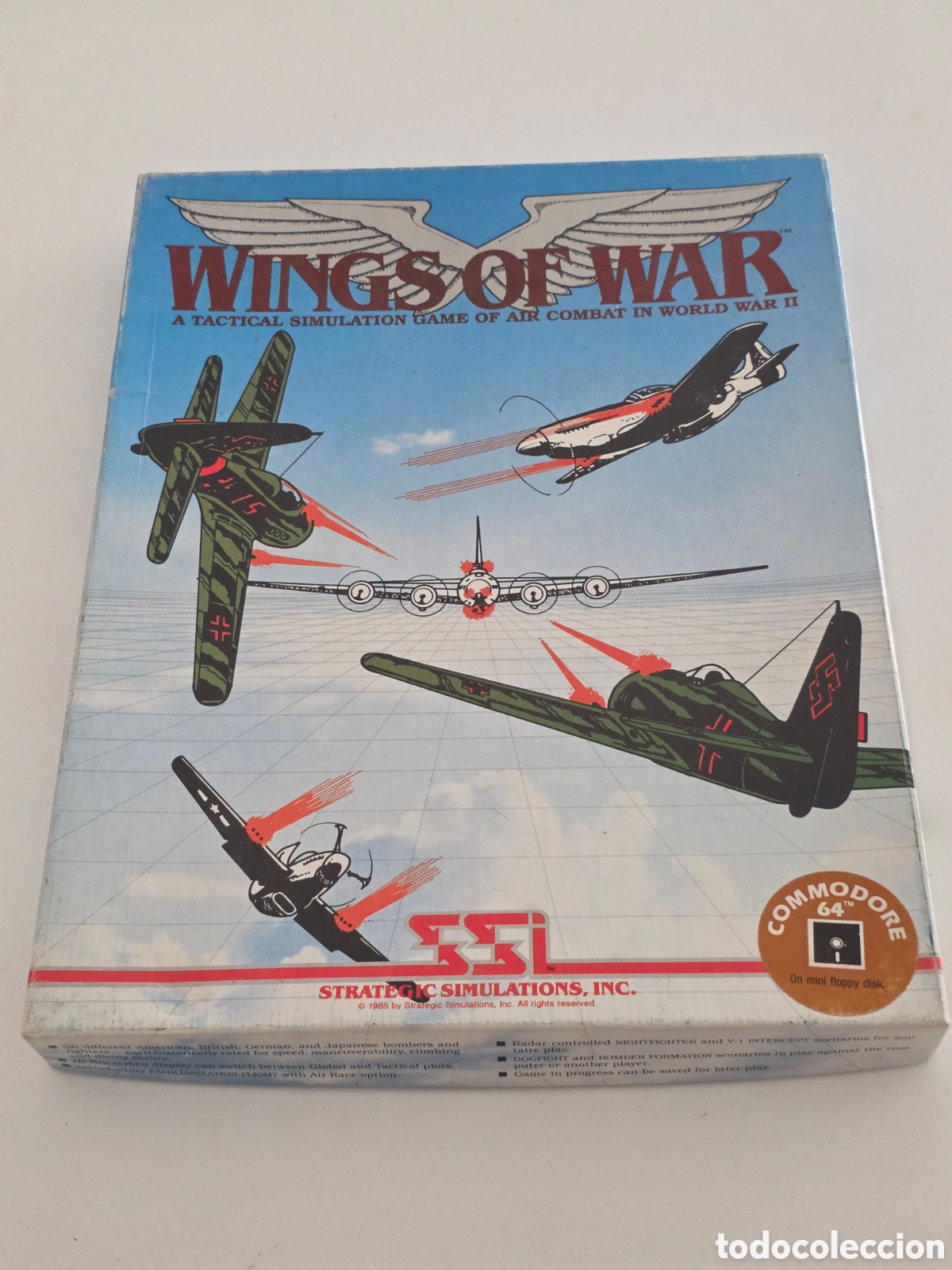 Videojuegos y consolas: Wings of War Commodore 64 C64 SSI Big Box 1985
