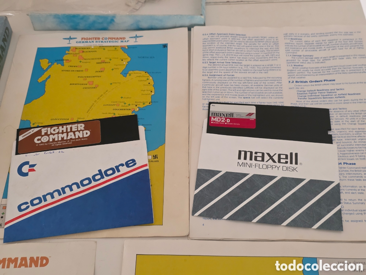 Videojuegos y consolas: Fighter Command Commodore 64 C64 SSI Big Box 1985 - Foto 4