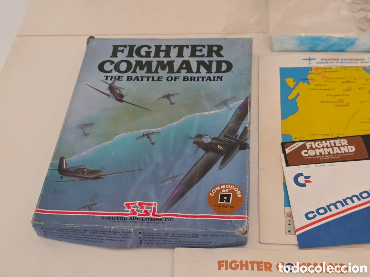 Videojuegos y consolas: Fighter Command Commodore 64 C64 SSI Big Box 1985 - Foto 6