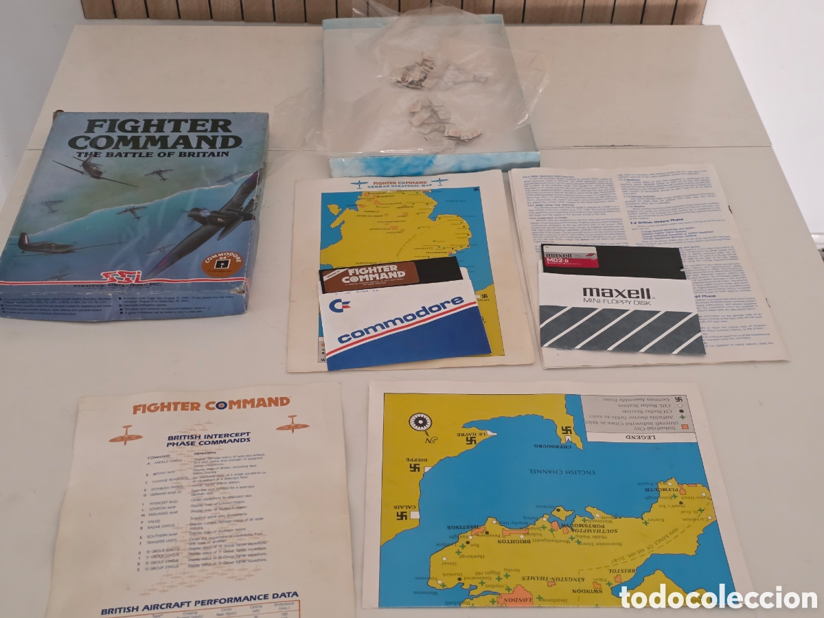 Videojuegos y consolas: Fighter Command Commodore 64 C64 SSI Big Box 1985 - Foto 8