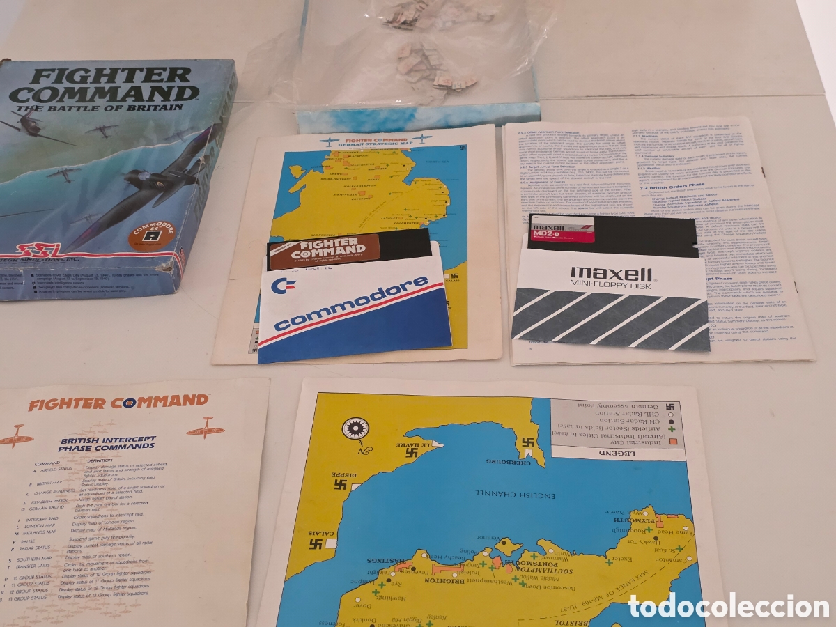 Videojuegos y consolas: Fighter Command Commodore 64 C64 SSI Big Box 1985 - Foto 10